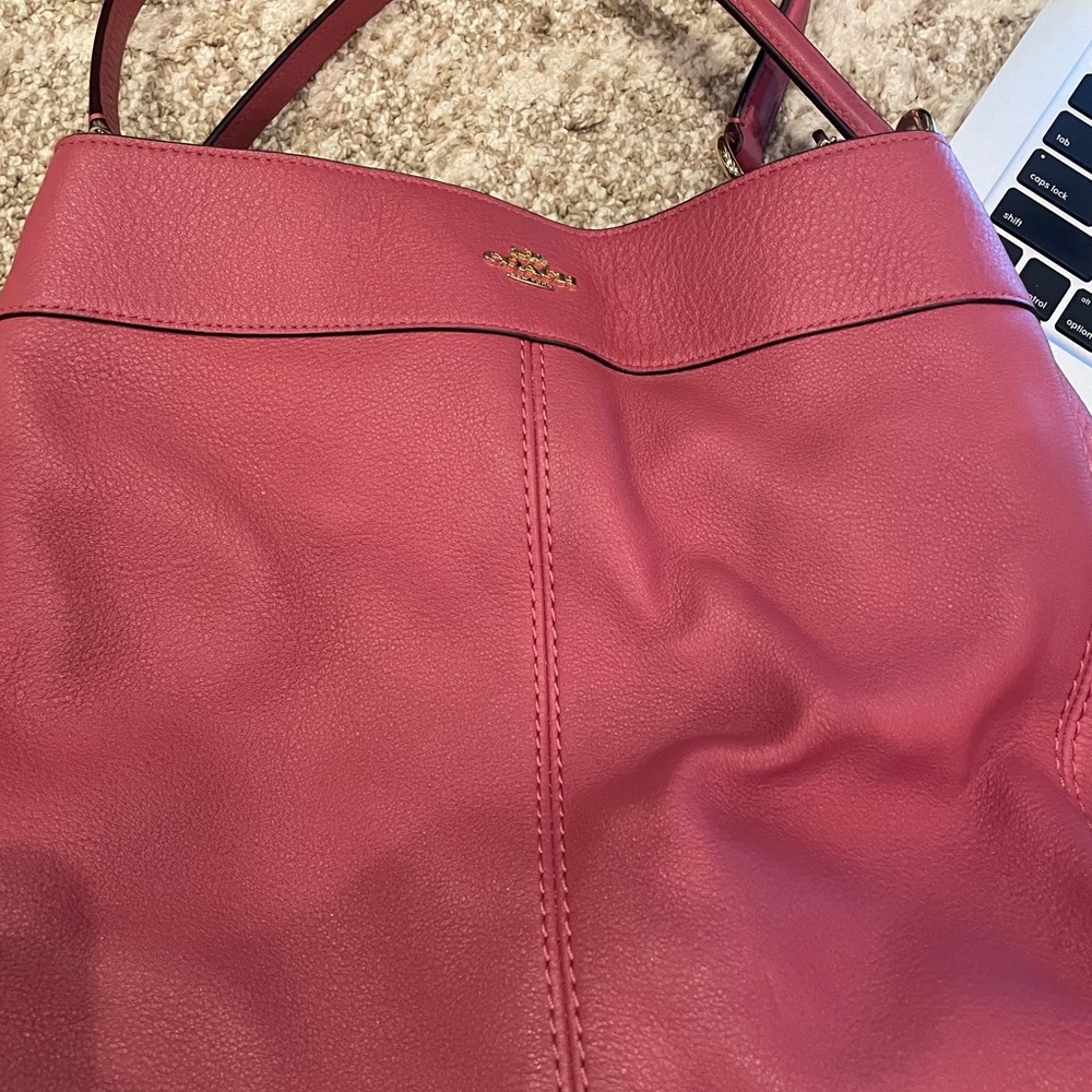 Deep pink Coach bag!